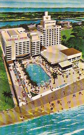 Florida Miami Beach The Cadillac Hotel With Pool