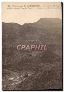 Old Postcard Chartreuse Montrieux Panorama Seen from the Cross of Grand Puy M...