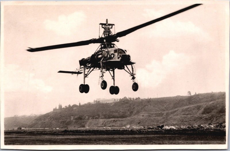 Hughes XH-17 Helicopter Vintage RPPC 09.56 