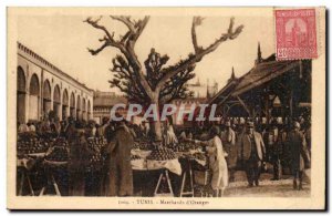 Tunisia Tunis Old Postcard Traders d & # 39orange