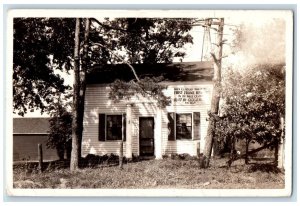 c1940's George Martin Century House DuPage County IL RPPC Photo Postcard 