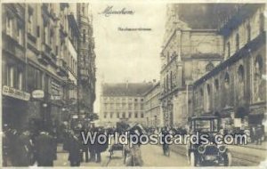 Neuhauserstrasse Munchen Germany 1910 Missing Stamp 