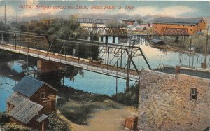 H47/ Sioux Falls South Dakota Postcard c1910 Bridges Across the Sioux