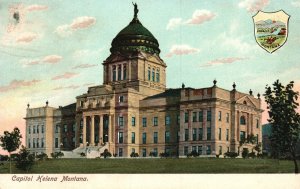 Vintage Postcard State Capitol Building Historical Landmark Helena Montana MT