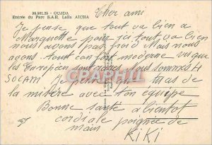 Postcard Modern Oujda Entree SAR Park