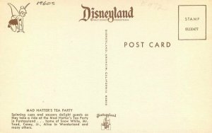 Anaheim California Disneyland Amusement Mad Hatter Tea Party Postcard 21-4544