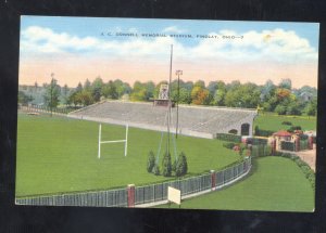 FINDLAY OHIO JC DONNELY MEMORIAL FOOTBALL STADIUM VINTAGE POSTCARD