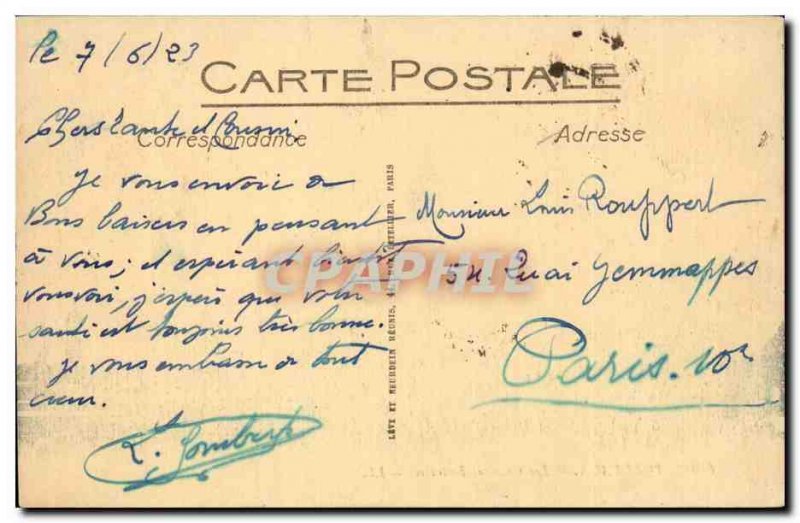 Old Postcard Bordeaux rostral columns