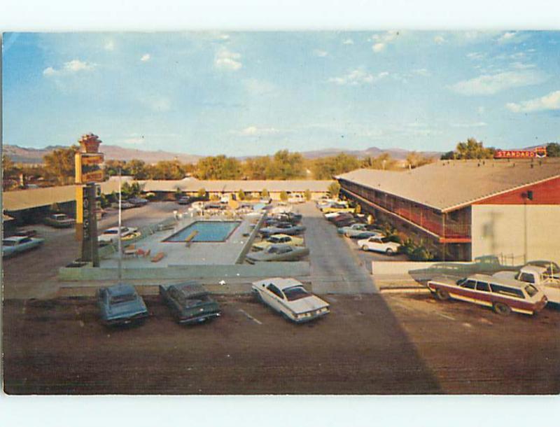 Unused Pre-1980 POOL & OLD CARS & EL CAPITAN MOTEL Hawthorne Nevada NV u5063