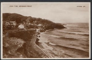 Lancashire Postcard - High Tide, Heysham Point  RT164