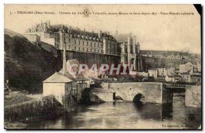 Thouars Old Postcard Castle of the Dukes of Tremoille Old Bridge