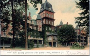 Postcard PA Millersville - Millersville State Normal School Main Building