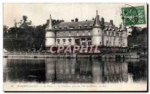 Old Postcard Rambouillet The park took the castle of the island chickens