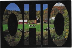 US unused. Ohio - Rural Farm Scene.  Nice.