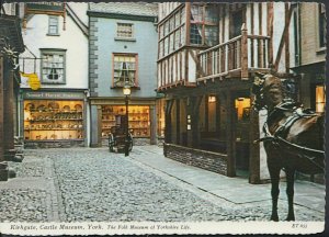 Yorkshire Postcard - Kirkgate, Castle Museum, York - Folk Museum  RR594