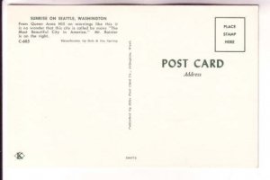 Sunrise View of Seattle, Washington