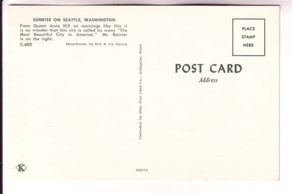 Sunrise View of Seattle, Washington