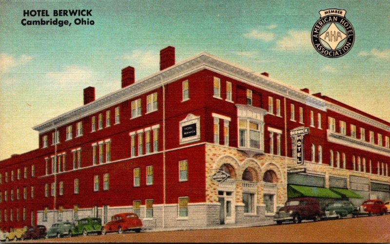 Ohio Cambridge Hotel Berwick 1951