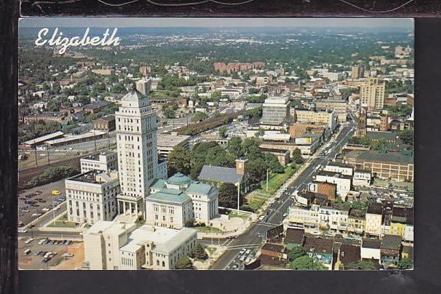 Bird's Eye View,Elizabeth,NJ Postcard 