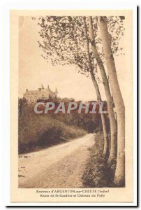 Surroundings of & # 39Argenton Creuse Postcard on Old Route de St Gaultier an...