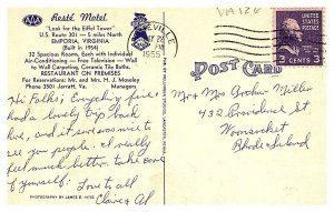 Virginia  Emporia , Rest'e Motel