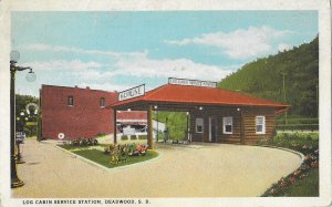 The Log Cabin Service Station Service with a Smile Deadwood South Dakota