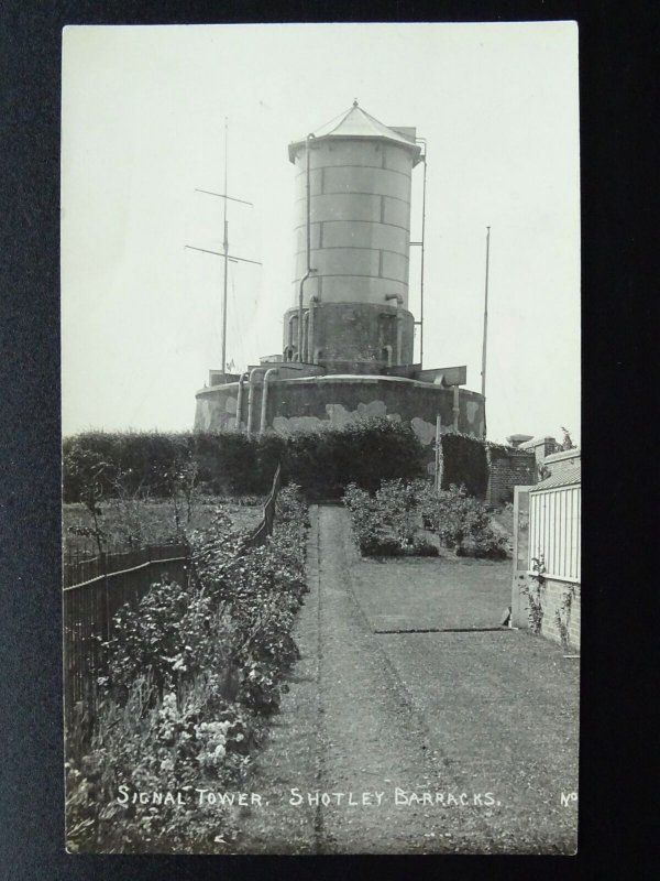 Suffolk SHOTLEY BARRACKS HMS Ganges SIGNAL TOWER c1930s RP Postcard Edith Driver