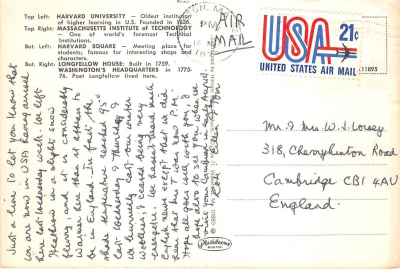 US13 USA Cambridge Massachusetts multi view 1978