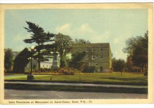 SOREL, Quebec, Canada, 1900-1910´s; Selle Paroissiale Et Monument Du Sacre-C...