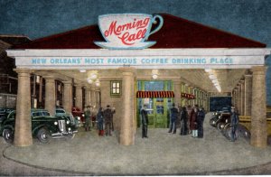 New Orleans LA Louisiana Coffee Stand Morning Call Diner Restaurant Postcard
