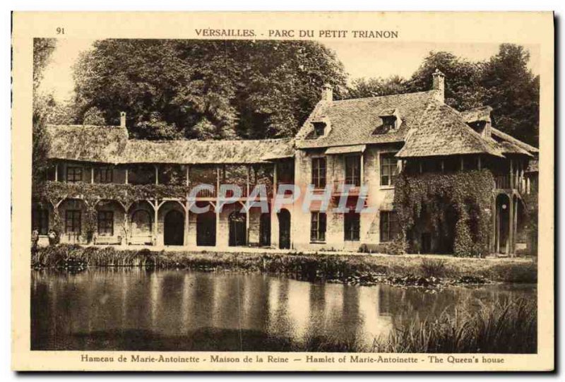 Old Postcard Versailles Park Petit Trianon Hamlet Marie Antoinette Queen's House