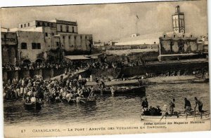 CPA AK MAROC CASABLANCA - Le Port: Arrivée des Voyageurs (190024)