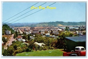 c1960 Busy City Bay Exterior Building Coos Bay Oregon Vintage Antique Postcard