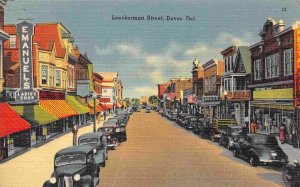 Loockerman Street Emanuels Ladies Store Dover Delaware 1940s linen postcard