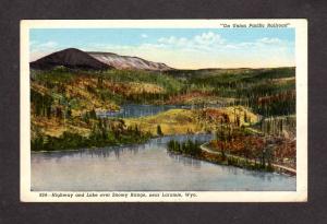 WY Snowy Range nr Laramie Wyoming Postcard, On Union Pacific Railroad