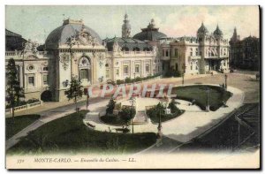 Old Postcard Monte Carlo Casino Together