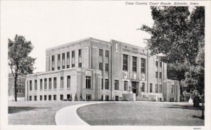 Iowa Atlantic Cass County Court House Curteich