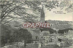 Old Postcard Quimper view of Mount Frugy