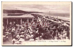 Old Postcard Deauville Fleurie Beach The Beach