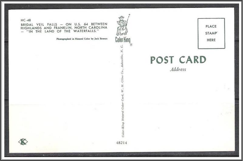 North Carolina, Bridal Veil Falls - [NC-040]