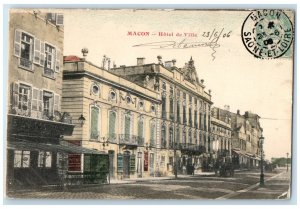 1906 Hotel De Ville Macon Saone-Et-Loire France Posted Antique Postcard