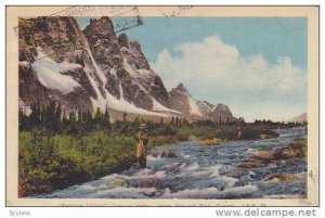 Rainbow Fishing, Tonquin Valley, Jasper National Park, Canada, PU-00-10s