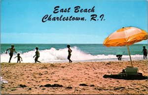 USA East Beach Charlestown Rhode Island Chrome Postcard C027