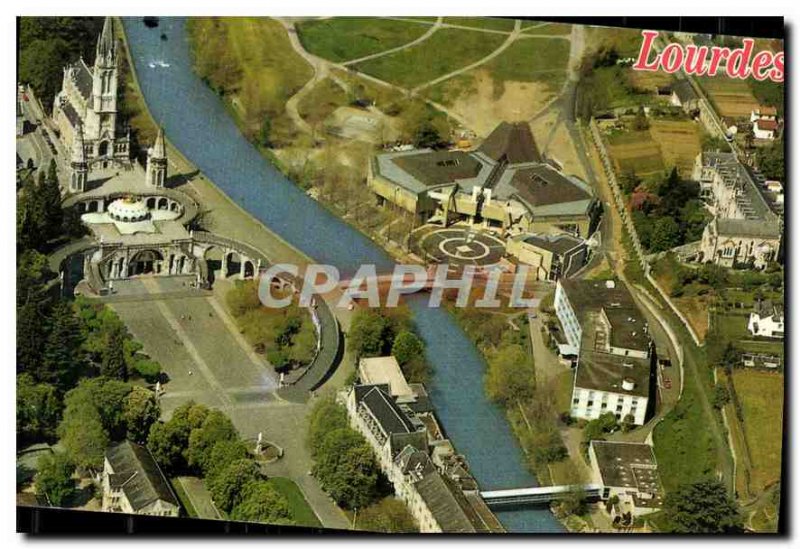 Old Postcard Lourdes Sanctuaries aeienne View