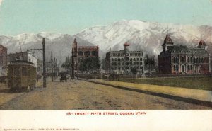 Twenty-Fifth Street Scene - Ogden, Utah c1900s Mitchell Vintage Postcard