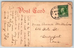 Lake Front  Central Depot  Chicago  Illinois   Postcard  c1915