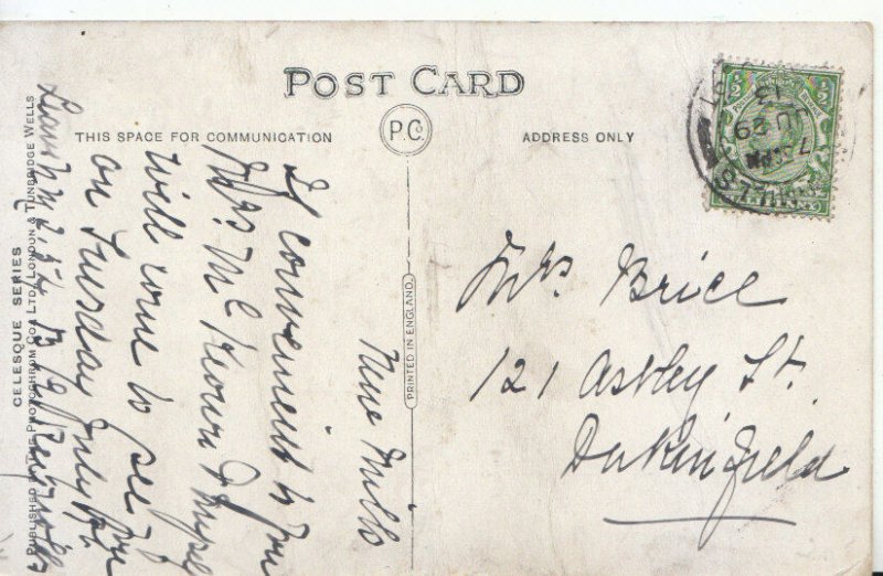 Genealogy Postcard - Brill? - 121 Astley Street - Dukinfield - Ref 4697A