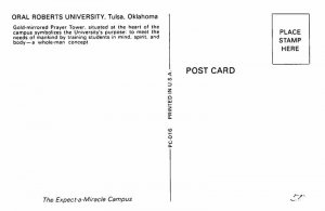 Postcard TOWER SCENE Tulsa Oklahoma OK AR0142