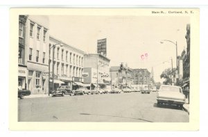 NY - Cortland. Main Street ca 1963
