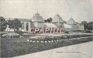 Old Postcard Rennes greenhouses public garden